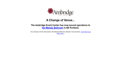 Desktop Screenshot of ambridgeevents.com